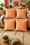 Set of 4 Colorful Gingham Cushion Covers 43X43 cm – Liquid-Proof and Stain-Resistant Fabric - 5