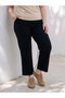 Two Mt Shop Quality Lcw Curve Navy Blue Diver Fabric Plain Standard & Regular Women's Sweatpants - 2
