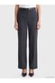 Lcwaikiki Classic Wide Leg Women's Trousers with Belt - 3