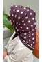 Burgundy Polka Dot Soft Cotton Scarf - 2