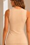 Women's 6-Piece Breathable Fabric Thick Strap Tank Top - 92% Cotton - 4