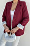 Perry Women's Double-Breasted Collared Lined Linen Jacket - 3