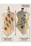 Women's 100% Cotton Muslin Beach Dress Patterned Pareo Poncho 105 cm - 2