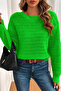 Gülseli Women's Knitwear Blouse with Bow on the Back - 3