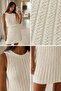 Gülseli Women's Lined Openwork Mini Knitwear Dress - 4