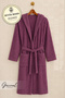 Evos |   Cotton Unisex Ribbed Hooded Bathrobe - 1 Piece |   Ultra Soft |   Dowry