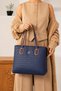 Women's Large Size Daily Stylish Patterned Shopper Hand & Shoulder Bag Size: 30 X 33 cm - 6