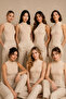 Women's 7-Piece Half Turtleneck Sleeveless Cotton Stretch Basic Undershirt Ten