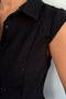 Women's Sequin Detailed Pleated Shirt - 5
