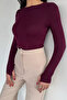 Gülseli Women's Crew Neck Lycra Basic Body Blouse