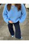 Women's Oversize Thessaloniki Knitted Soft Premium Basic Knitwear Sweater