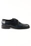 Navy Blue Genuine Leather Derby Model Men's Shoes - K021