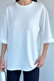 Gülseli Folded Sleeve Slit T-Shirt - 3