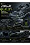 2416 Men's Black Short Trekking Outdoor Four Season Shoes - 6