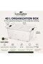 40 L Office & Workplace Organizing Box Set of 4 Transparent - 3