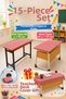 15-Piece Teacher's Tablecloth Set with Gift, Stain-Resistant, Worry-Free Tablecloth Set – with Different Color and Size Options