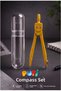 Metal Pergel 1 Piece Puti 1574 Metal Pergel with Protection Box Graphite Tip Mechanical Pergel Mathematics Engineering