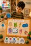 6-Piece Wooden Puzzle Set Educational Learning Find & Match Jigsaw Sea Creatures Land Vehicles Fruits School Objects Musical Instruments Work Machines - 7