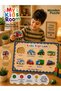 6-Piece Wooden Puzzle Set Educational Learning Find & Match Puzzle Sea & Air Vehicles School Items Land Vehicles Numbers Vegetables - 4