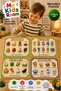 4-Piece Wooden Puzzle Set Educational Learning Find and Match Puzzle Fruits Numbers Vegetables Foods