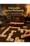 Wooden Domino Set with 28 Stones, Carved Patterns, Interlocking Box, Classic Game Set, Decorative Gift Set - 6