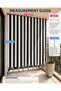Gray White Cornice Waterproof Balcony Curtain with Ties, Sun and Wind Resistant Outdoor Curtain - 3