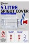 5 Liter Pet Bottle Folding Water Canister with Tap (4 Pcs), Very Practical for Use in Camping, Caravans, Picnics. Outdoor Convertible Accordion into a Water Container. - 5