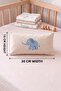 Elephant Patterned Cotton Linen Baby Waist Support Pillow Breastfeeding Support Pillow Crib Cushion 15X30 cm - 4
