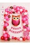 Party Owl Foil Balloon Birthday Set – Happy Birthday Decoration Set with Lots of Balloons