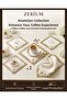 Premium 6-Piece Cocktail and Coffee Presentation Napkin Set with Pearls and Flowers Gold Glitter Frame - 3