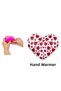Sia Small Hearts Pocket Heater, Hand Warmer, Hot Water Bottle Pvc 9cm - 5