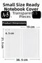 Ready-Made Notebook Cover Transparent Frosted White A4 10 Pieces 1 Pack Velcro Adjustable Self-Adhesive - 2