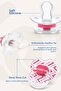 Transparent Patterned Orthodontic Pacifier with Soft Silicone Tip 6-18 Months Pink - 3