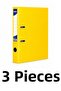 3 Narrow Plastic Folders A4 Folders
