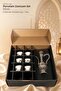 6-Person Silver Hajj Umrah Catering Set with Porcelain Cups - 5