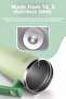 Fika Lumi Patented Leak-Proof Steel Thermos with Rotating Handle 1200 ml - Mint Green - 7