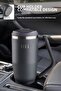 Fika Lumi Patented Leak-Proof Steel Thermos with Rotating Handle 1200 ml - Anthracite - 2