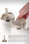 Fika Lumi Patented Leak-Proof Steel Thermos with Rotating Handle 1200 ml - Beige - 5
