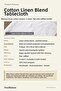 Linen Cotton Tablecloth Washed Plain Woven - 3