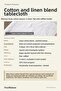 Linen Cotton Tablecloth Washed Plain Woven - 3