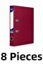 8 Pieces Narrow Plastic Folder A4 Folder