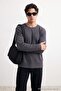 Smoked Regular/Normal Cut Textured Basic Sweatshirt Tmnaw26Sw00069 - 2
