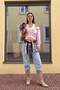 Mavi Kurdele/Fiyonk Detaylı Taşlı Normal Bel Wide Leg Geniş Paça Jeans TWOSS25JE00234 - 4