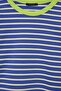 Saks Çizgili Premium Overisize/Geniş Kesim Bisiklet Yaka İnterlok Örme T-Shirt TWOAW27TS00027 - 7