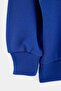 Cobalt Blue Girls' Cotton Thick Embroidered Knitted Sweatshirt Without Patches Tkdaw27Sw00061 - 7