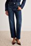 Koyu Mavi Az Esnek Yüksek Bel Mom Jeans TWOAW27JE00192 - 3