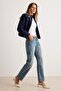 Mavi Yüksek Bel Straight Düz Paça Jeans TWOAW27JE00187 - 2