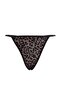 Kahverengi Leopar Desenli Boyundan Bağlamalı Külotlu Babydoll/Fantezi Gecelik THMAW27LL00023 - 7