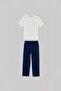 Navy Blue Plain Knitted Bottom - Top Set Tkdss26Au00138 - 2
