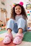 Pink Unicorn Printed Girls' Slippers Takaw27Er00004